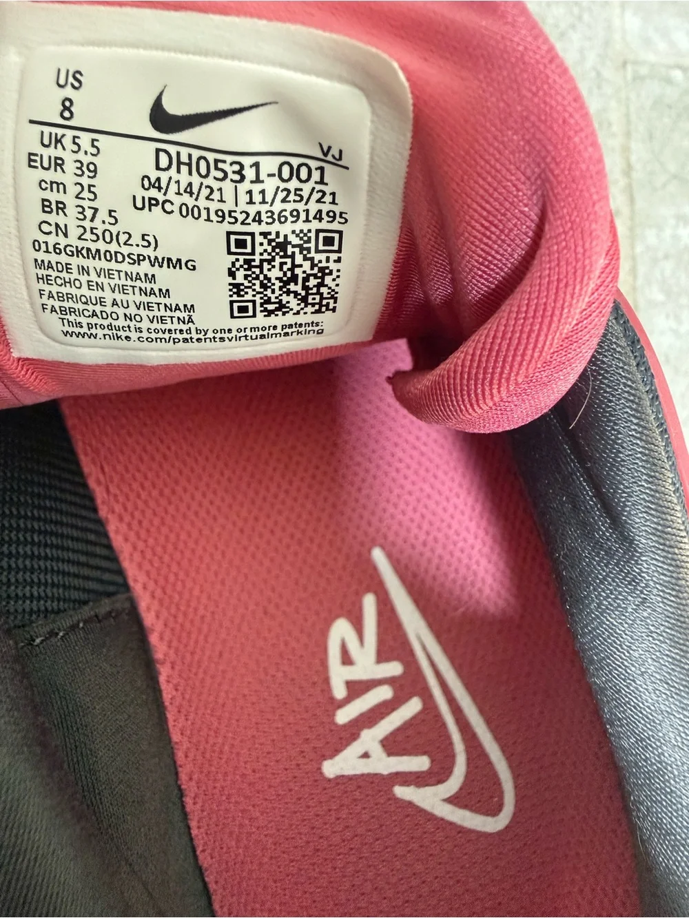 Nike Black and Red AirMax Sneakers